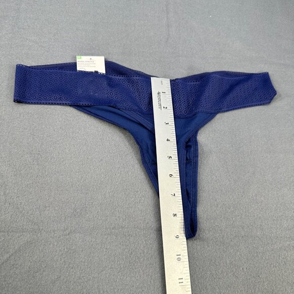 Jockey Women's Size XL 8 Panty Thong Soft Touch Lace Waistband Blue New - Picture 9 of 9